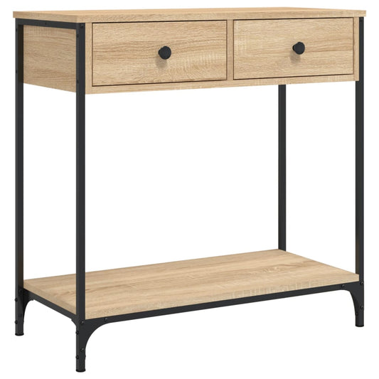 vidaXL Console Table Sonoma Oak 75x34,5x75 cm Engineered Wood