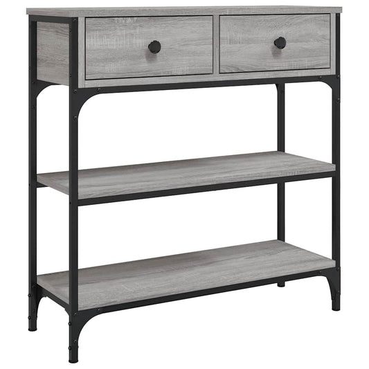 vidaXL Console Table Grey Sonoma 72,5x25x75 cm Engineered Wood