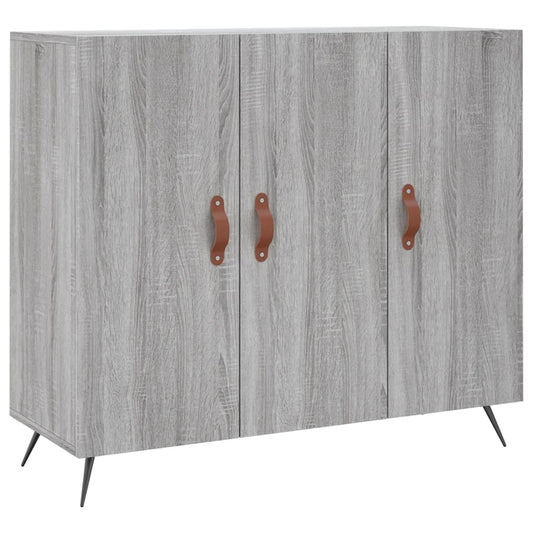 vidaXL Sideboard Grey Sonoma 90x34x80 cm Engineered Wood