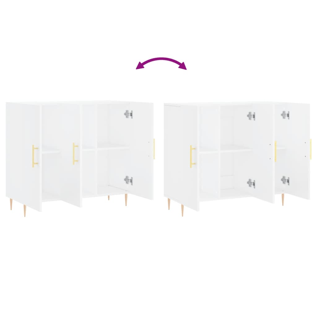 vidaXL Sideboard White 90x34x80 cm Engineered Wood