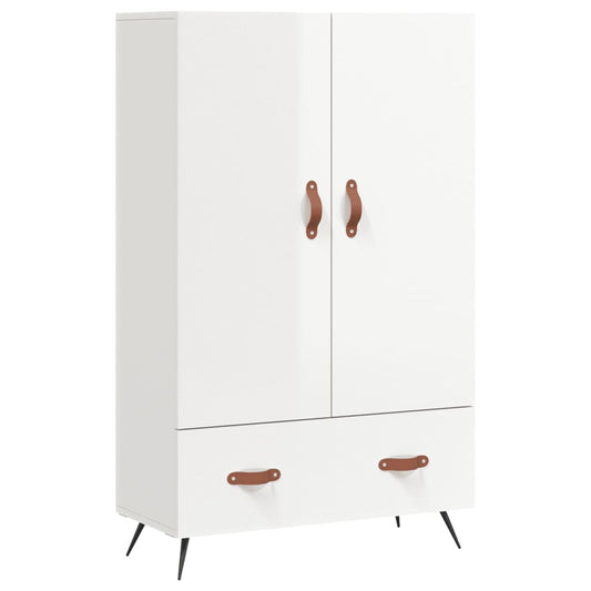 vidaXL Highboard High Gloss White 69,5x31x115 cm Engineered Wood