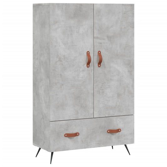 vidaXL Highboard Concrete Grey 69,5x31x115 cm Engineered Wood