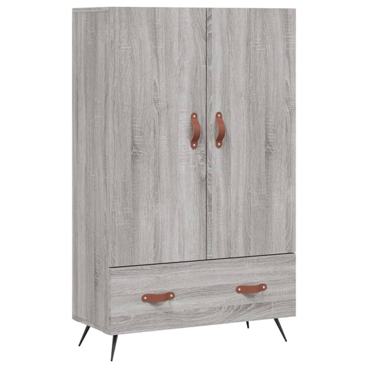 vidaXL Highboard Grey Sonoma 69,5x31x115 cm Engineered Wood
