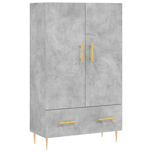 vidaXL Highboard Concrete Grey 69,5x31x115 cm Engineered Wood