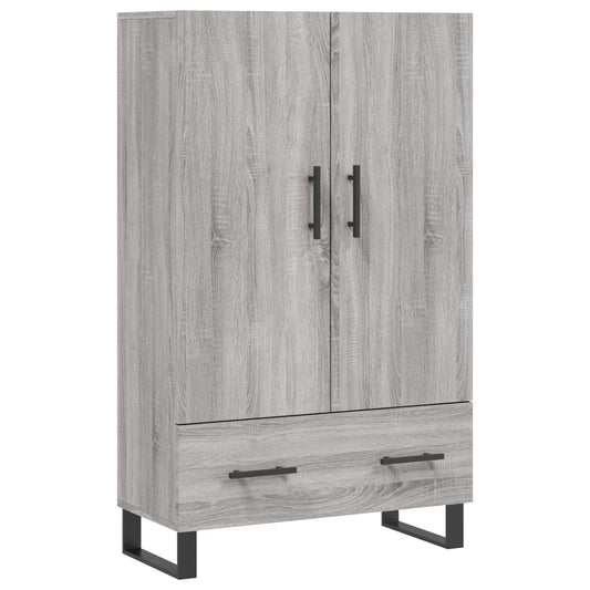 vidaXL Highboard Grey Sonoma 69,5x31x115 cm Engineered Wood
