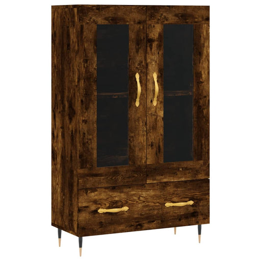 vidaXL Highboard Smoked Oak 69,5x31x115 cm Engineered Wood