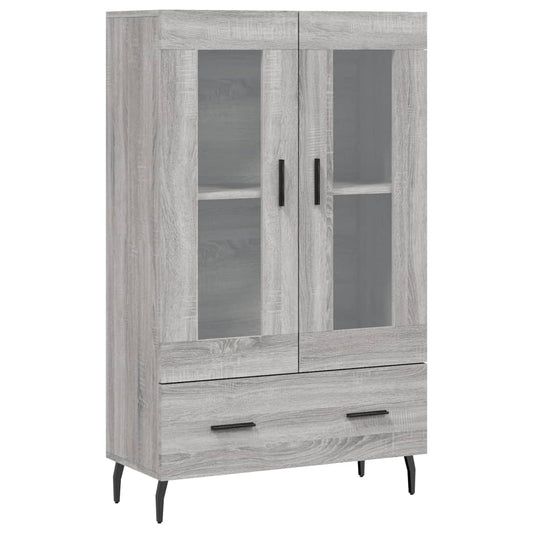 vidaXL Highboard Grey Sonoma 69,5x31x115 cm Engineered Wood