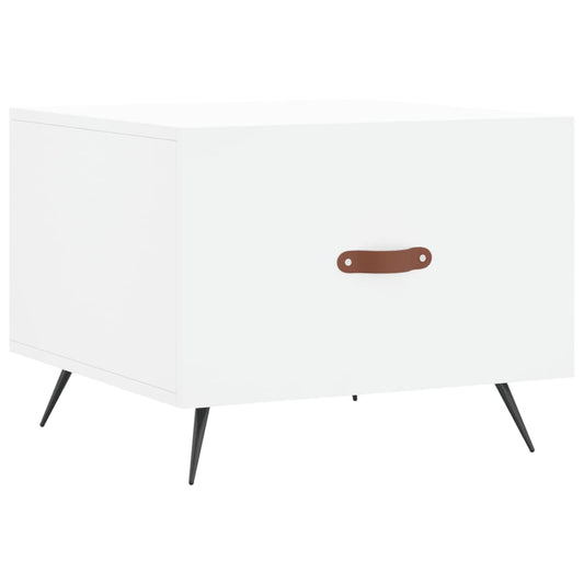 vidaXL Coffee Table White 50x50x40 cm Engineered Wood