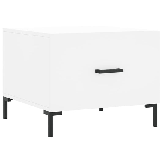 vidaXL Coffee Table White 50x50x40 cm Engineered Wood