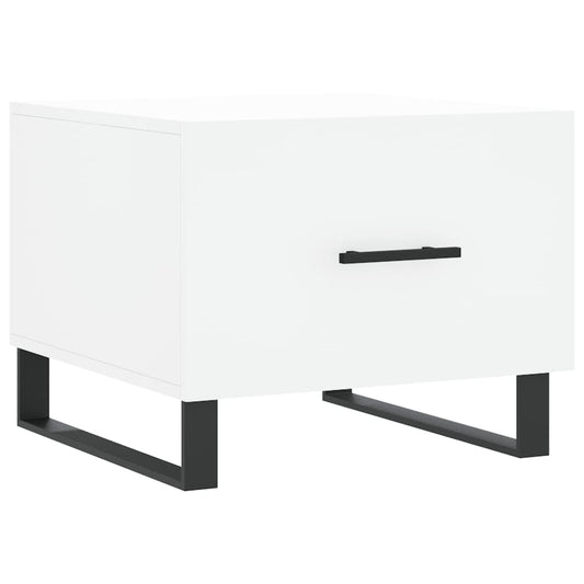 vidaXL Coffee Table White 50x50x40 cm Engineered Wood