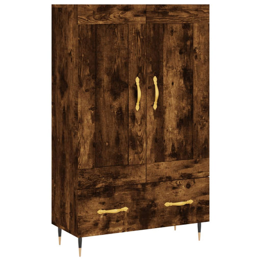 vidaXL Highboard Smoked Oak 69,5x31x115 cm Engineered Wood