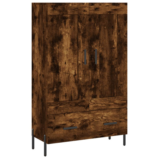 vidaXL Highboard Smoked Oak 69,5x31x115 cm Engineered Wood
