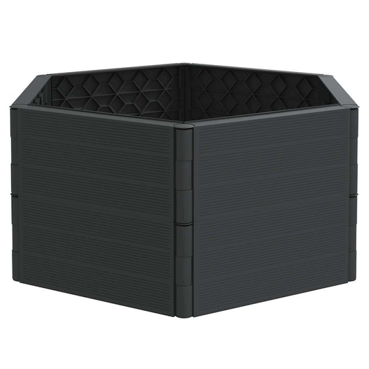 vidaXL Garden Planter Anthracite PP