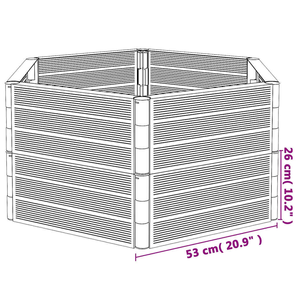 vidaXL Garden Planter Anthracite PP