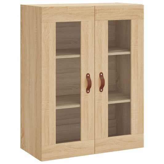vidaXL Wall Mounted Cabinet Sonoma Oak 69,5x34x90 cm