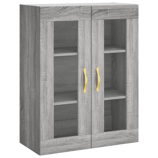 vidaXL Wall Mounted Cabinet Grey Sonoma 69,5x34x90 cm