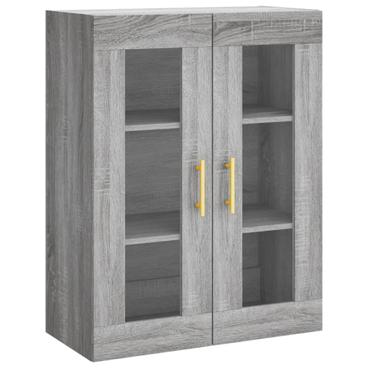 vidaXL Wall Mounted Cabinet Grey Sonoma 69,5x34x90 cm