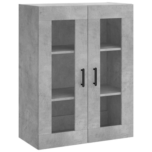 vidaXL Wall Mounted Cabinet Concrete Grey 69,5x34x90 cm