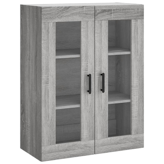 vidaXL Wall Mounted Cabinet Grey Sonoma 69,5x34x90 cm