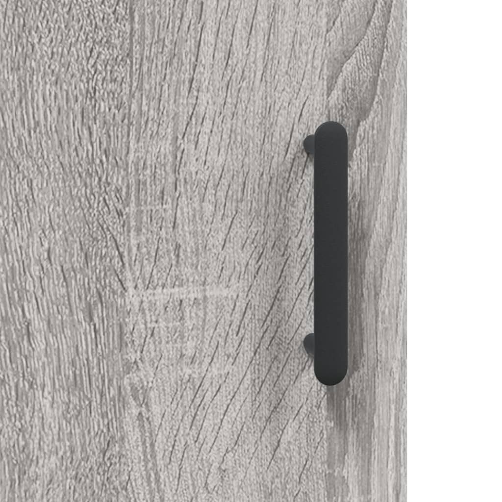 vidaXL Wall Mounted Cabinet Grey Sonoma 69,5x34x90 cm