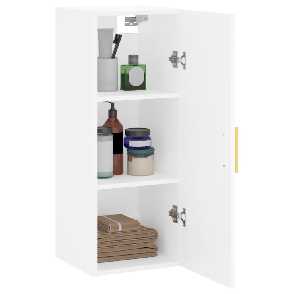 vidaXL Wall Mounted Cabinet White 34,5x34x90 cm
