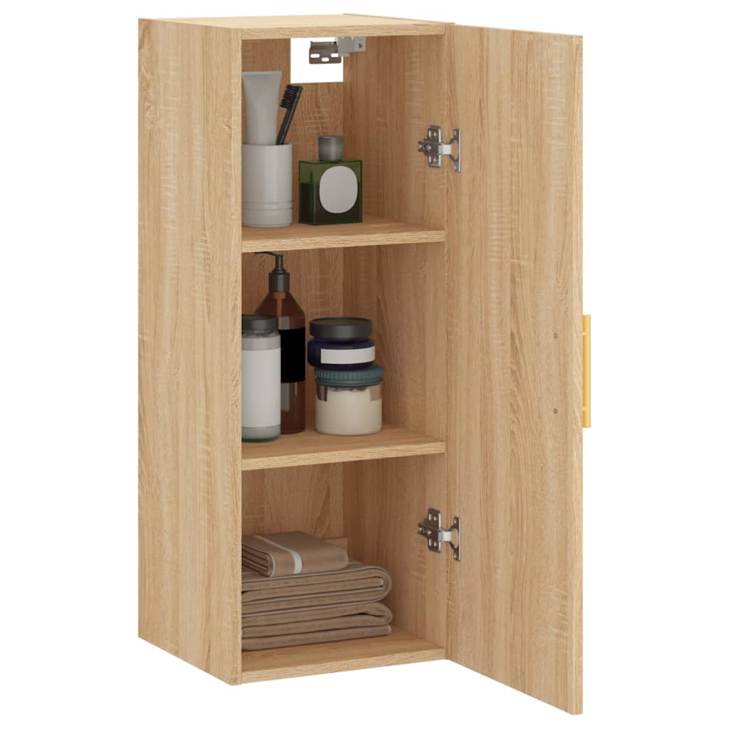 vidaXL Wall Mounted Cabinet Sonoma Oak 34,5x34x90 cm
