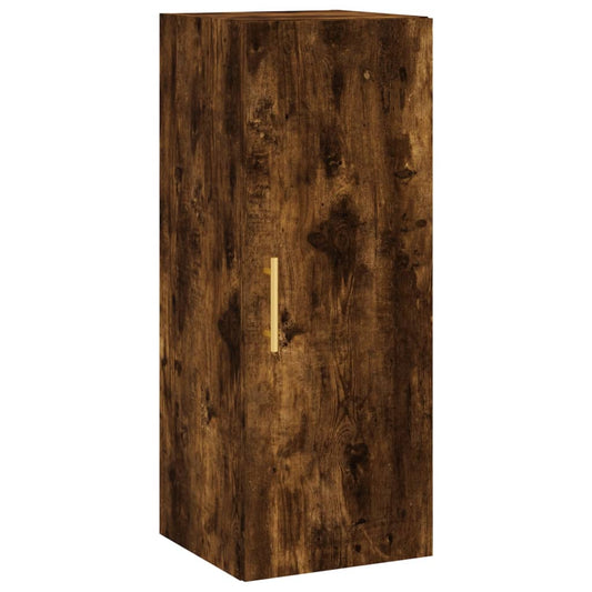 vidaXL Wall Mounted Cabinet Smoked Oak 34,5x34x90 cm