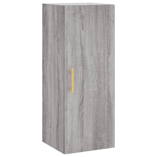 vidaXL Wall Mounted Cabinet Grey Sonoma 34,5x34x90 cm