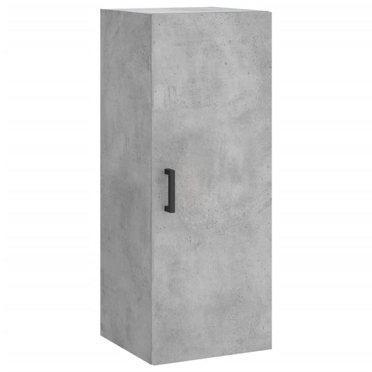 vidaXL Wall Mounted Cabinet Concrete Grey 34,5x34x90 cm