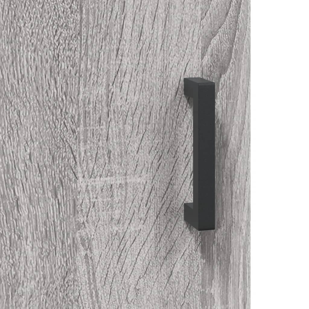 vidaXL Wall Mounted Cabinet Grey Sonoma 34,5x34x90 cm