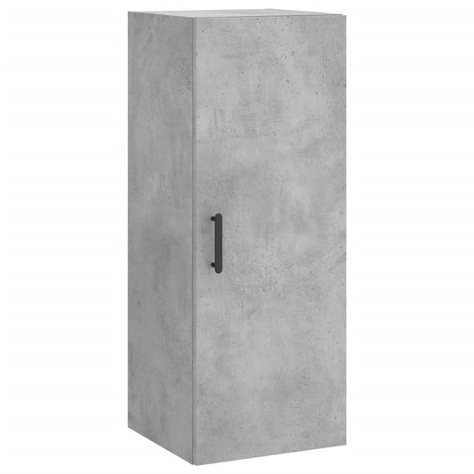 vidaXL Wall Mounted Cabinet Concrete Grey 34,5x34x90 cm