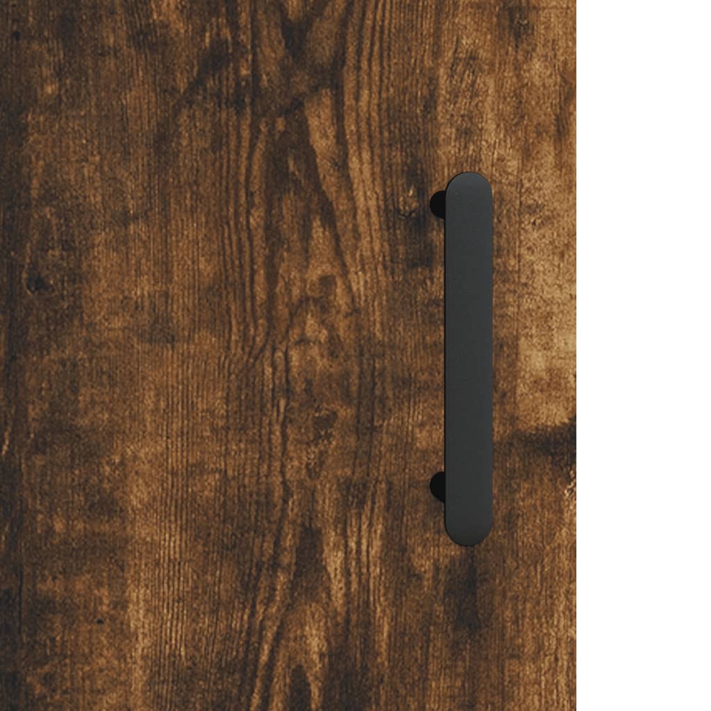 vidaXL Wall Mounted Cabinet Smoked Oak 34.5x34x90 cm