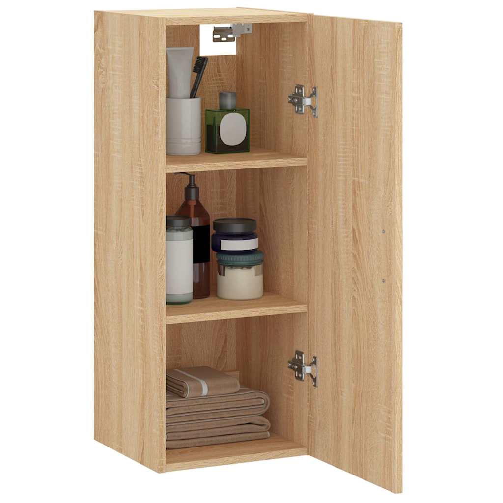 vidaXL Wall Mounted Cabinet Sonoma Oak 34,5x34x90 cm