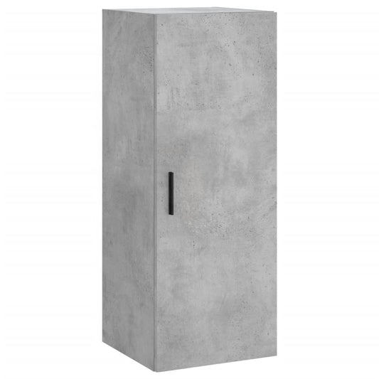 vidaXL Wall Mounted Cabinet Concrete Grey 34,5x34x90 cm
