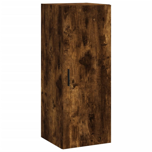 vidaXL Wall Mounted Cabinet Smoked Oak 34,5x34x90 cm