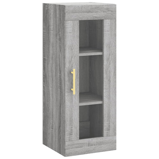 vidaXL Wall Mounted Cabinet Grey Sonoma 34,5x34x90 cm
