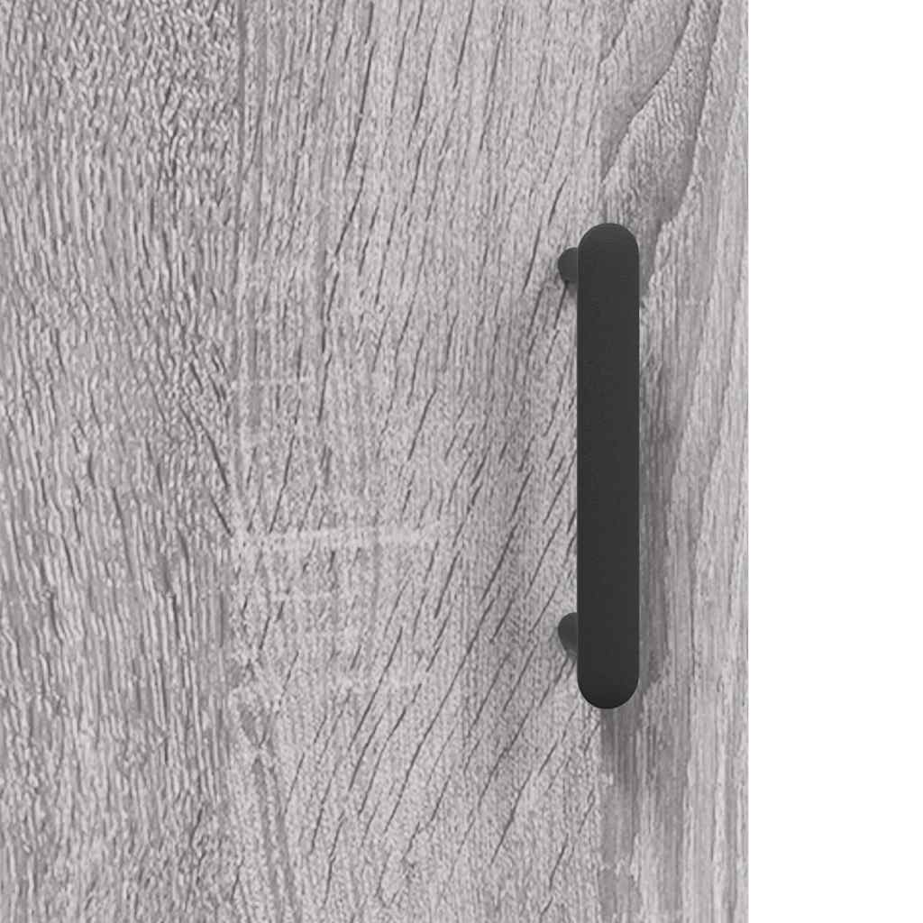 vidaXL Wall Mounted Cabinet Grey Sonoma 34.5x34x90 cm