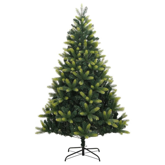 vidaXL Artificial Hinged Christmas Tree with Stand 150 cm