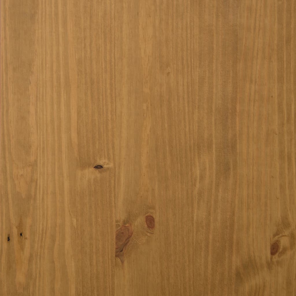 vidaXL Highboard with Glass Doors "FLAM" 80x40x180 cm Solid Wood Pine