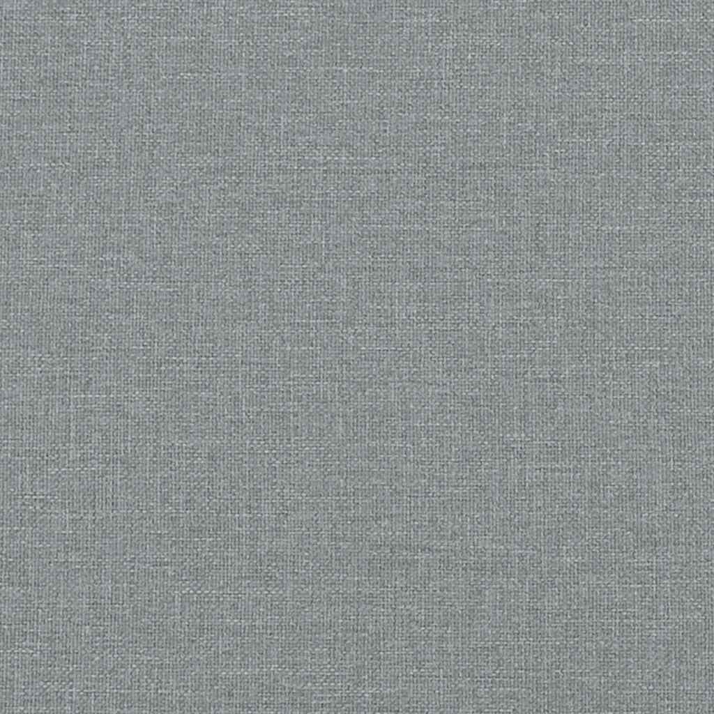 vidaXL Daybed with Mattress Light Grey 90x190 cm Fabric