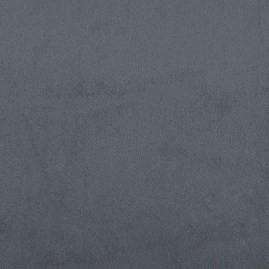 vidaXL Daybed with Mattress Dark Grey 90x190 cm Velvet