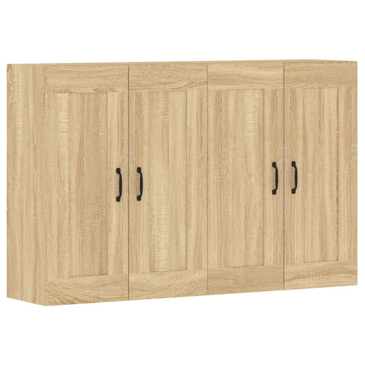 vidaXL Wall Mounted Cabinets 2 pcs Sonoma Oak Engineered Wood