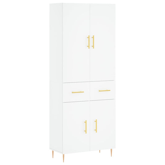 vidaXL Highboard White 69.5x34x180 cm Engineered Wood