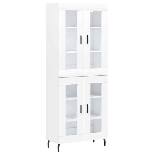 vidaXL Highboard White 69,5x34x180 cm Engineered Wood