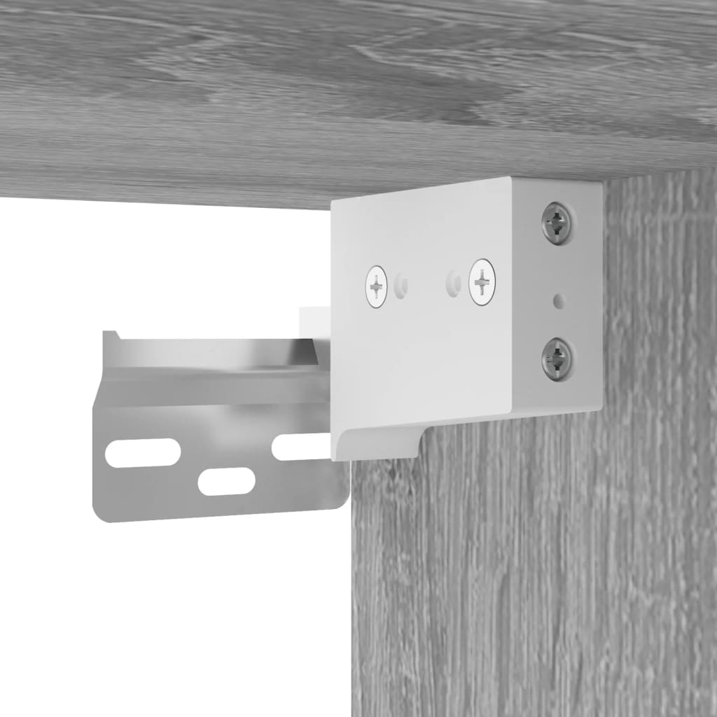 vidaXL Highboard Grey Sonoma 69,5x34x180 cm Engineered Wood
