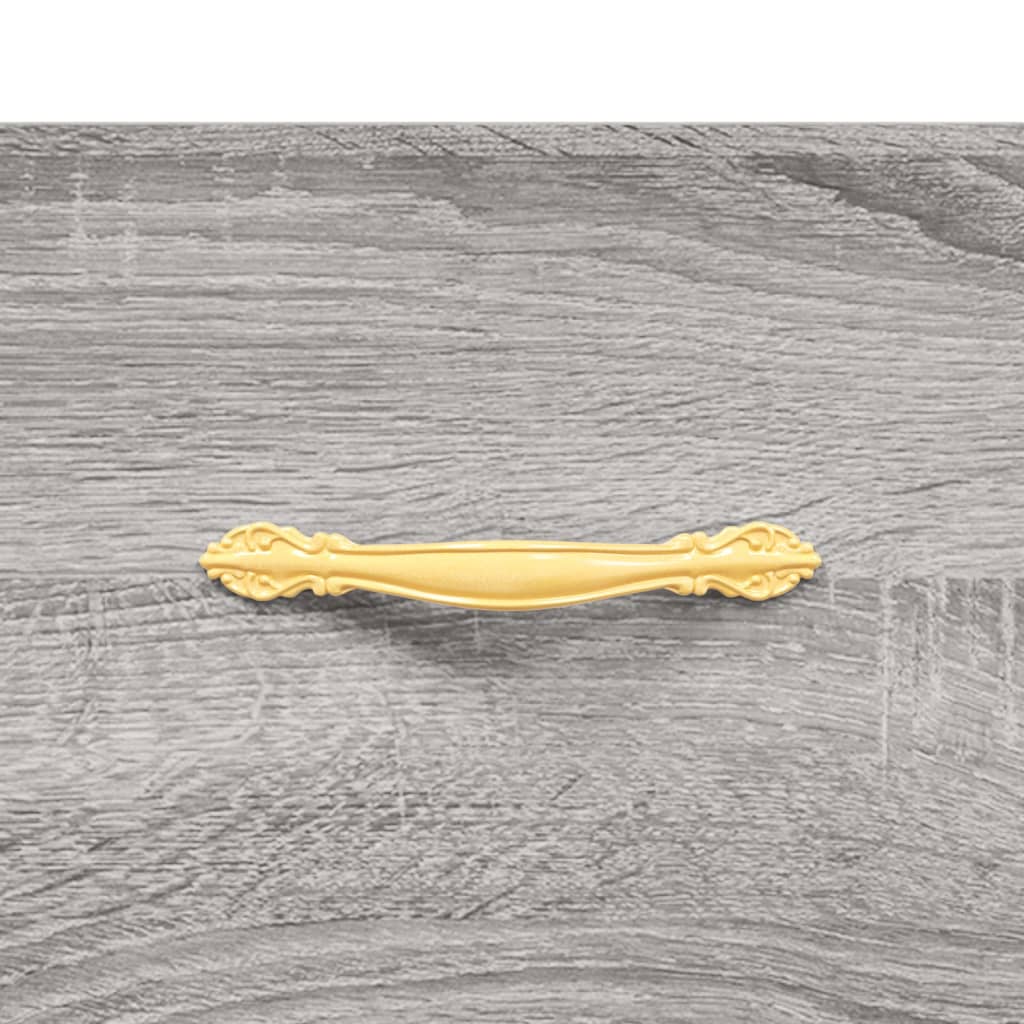 vidaXL Highboard Grey Sonoma 69,5x34x180 cm Engineered Wood