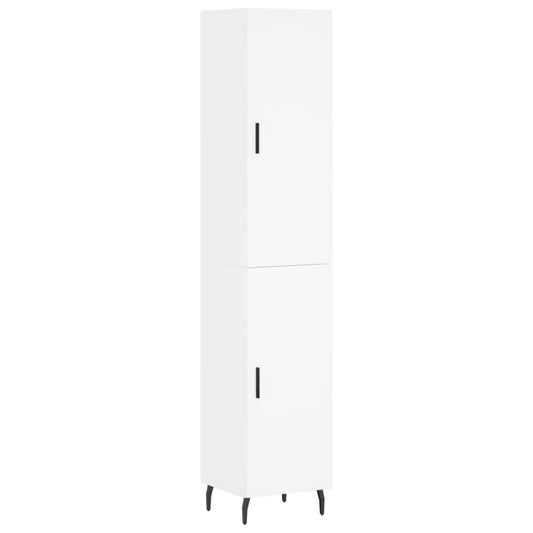 vidaXL Highboard White 34.5x34x180 cm Engineered Wood