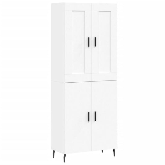vidaXL Highboard White 69.5x34x180 cm Engineered Wood