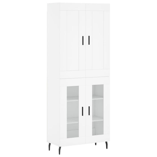 vidaXL Highboard White 69.5x34x180 cm Engineered Wood