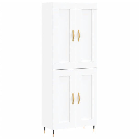 vidaXL Highboard White 69,5x34x180 cm Engineered Wood